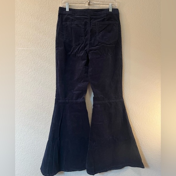Chelsea & Violet Navy Blue Corduroy Bell Bottom Pants - Picture 5 of 5